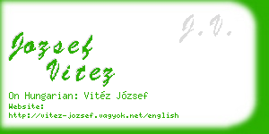 jozsef vitez business card